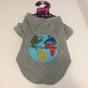 Bad to the Bone Dog T- Shirt M “Save the Planet”